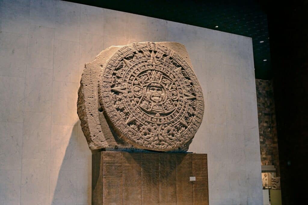 Museo Nacional de Antropología | brown wooden round wall decor